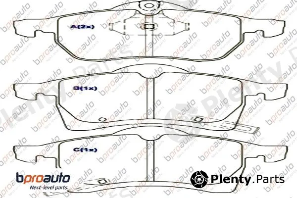 Bproauto 1BP30881AA — Brake Pad Set, disc brake