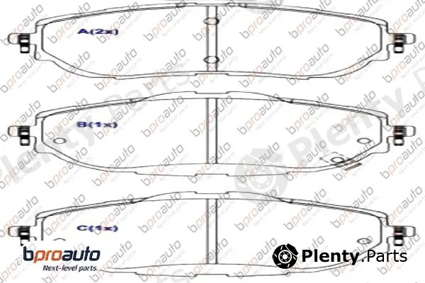 Bproauto 1BP31074AA — Brake Pad Set, disc brake