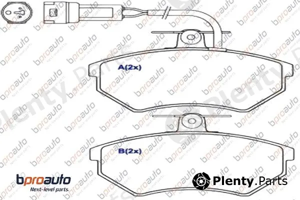 Bproauto 1BP30978AA — Brake Pad Set, disc brake