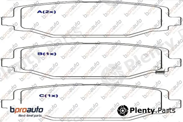 Bproauto 1BP31005AA — Brake Pad Set, disc brake