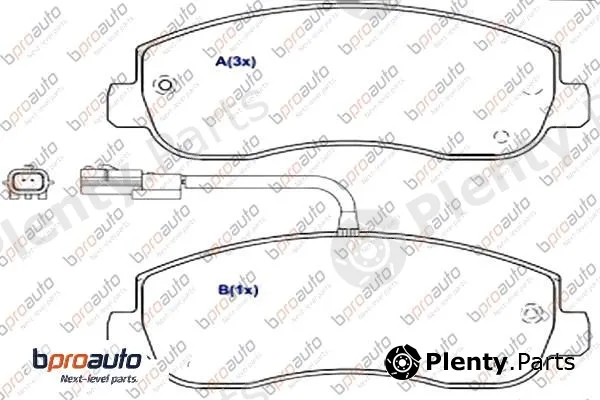 Bproauto 1BP31027AA — Brake Pad Set, disc brake