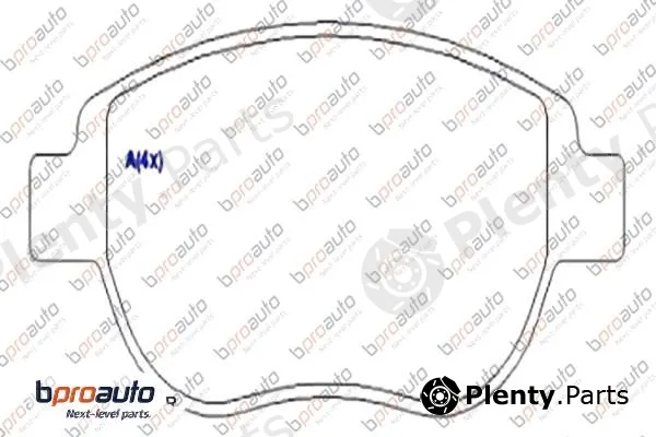 Bproauto 1BP31099AA — Brake Pad Set, disc brake
