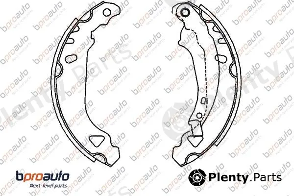 Bproauto 1BP31181AA — Brake Shoe Set