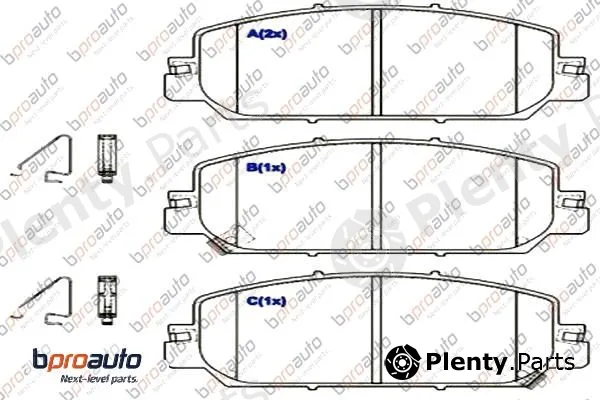 Bproauto 1BP31078AA — Brake Pad Set, disc brake