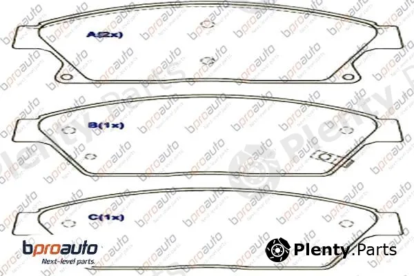 Bproauto 1BP31039AA — Brake Pad Set, disc brake