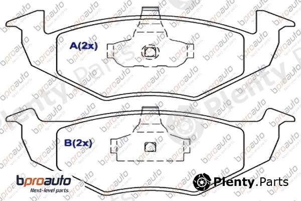 Bproauto 1BP30896AA — Brake Pad Set, disc brake