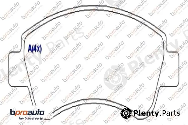 Bproauto 1BP30891AA — Brake Pad Set, disc brake