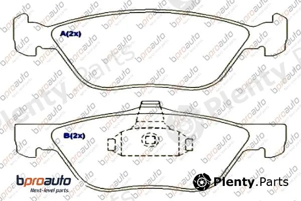 Bproauto 1BP30942AA — Brake Pad Set, disc brake