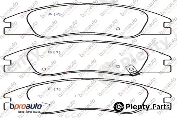 Bproauto 1BP31034AA — Brake Pad Set, disc brake