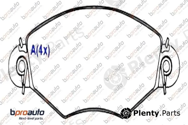 Bproauto 1BP30853AA — Brake Pad Set, disc brake