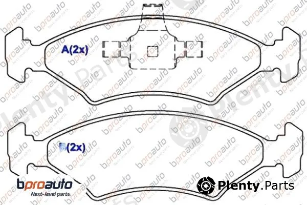 Bproauto 1BP30871AA — Brake Pad Set, disc brake