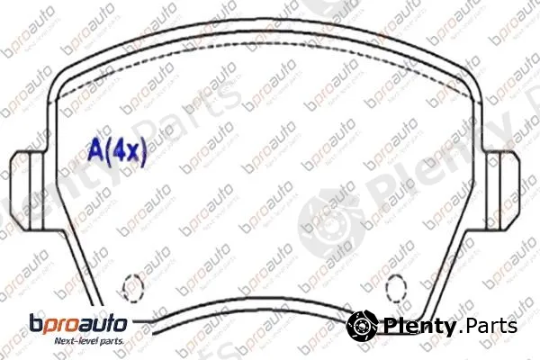 Bproauto 1BP30875AA — Brake Pad Set, disc brake