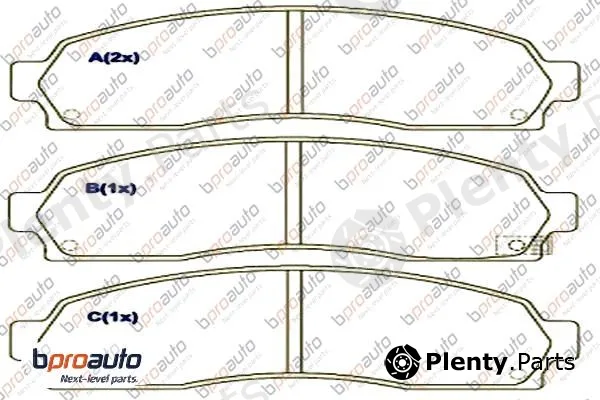 Bproauto 1BP31053AA — Brake Pad Set, disc brake