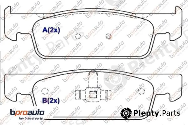 Bproauto 1BP31029AA — Brake Pad Set, disc brake