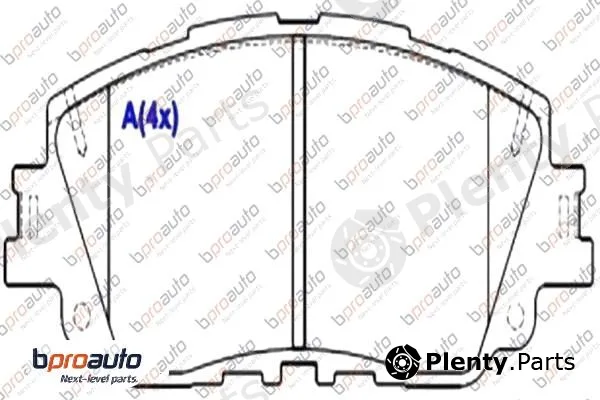 Bproauto 1BP31076AA — Brake Pad Set, disc brake