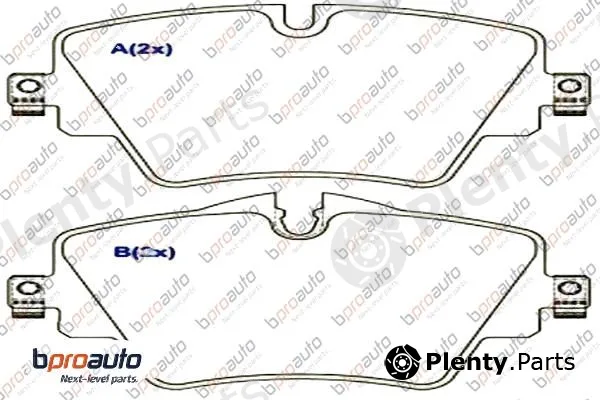 Bproauto 1BP30992AA — Brake Pad Set, disc brake