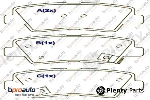 Bproauto 1BP31082AA — Brake Pad Set, disc brake