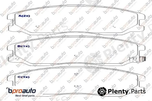 Bproauto 1BP30993AA — Brake Pad Set, disc brake