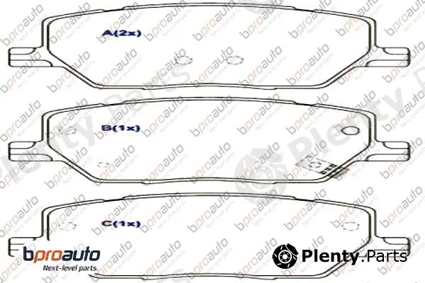 Bproauto 1BP31100AA — Brake Pad Set, disc brake
