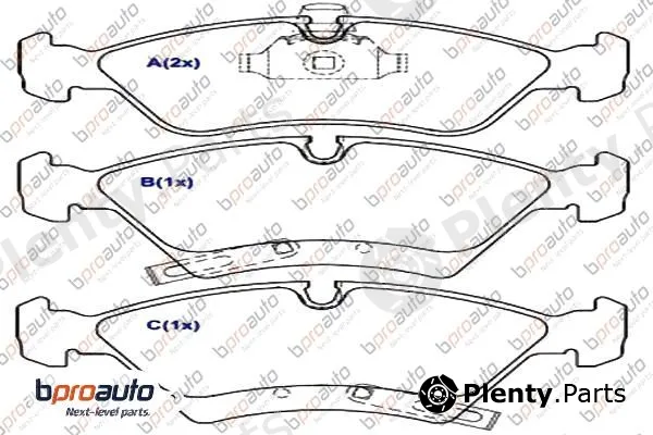 Bproauto 1BP30894AA — Brake Pad Set, disc brake