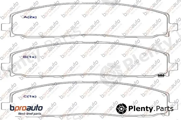 Bproauto 1BP31004AA — Brake Pad Set, disc brake