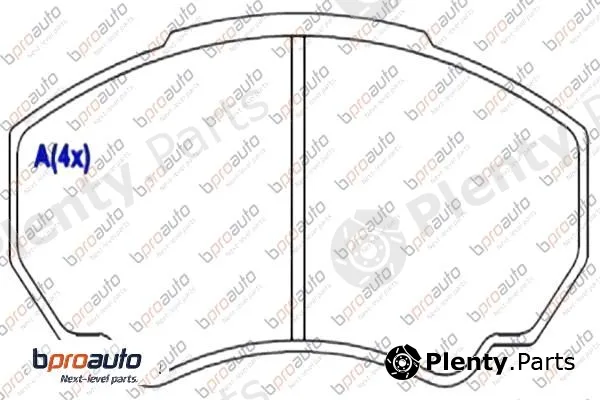 Bproauto 1BP30929AA — Brake Pad Set, disc brake