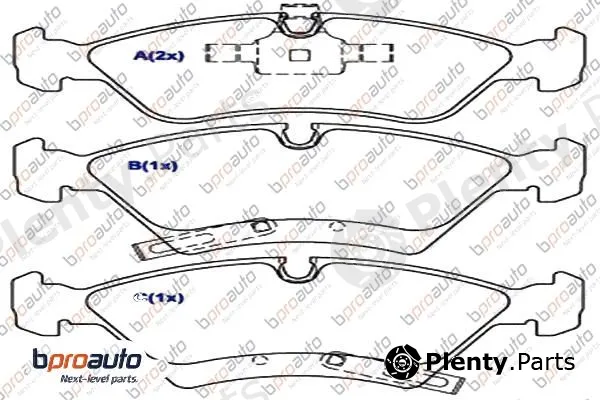 Bproauto 1BP30995AA — Brake Pad Set, disc brake