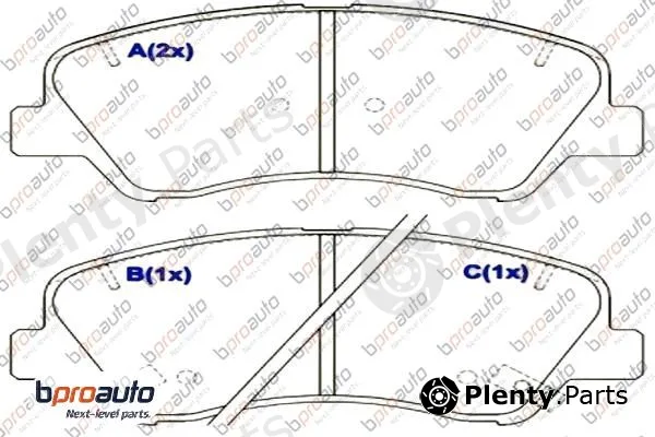 Bproauto 1BP31093AA — Brake Pad Set, disc brake