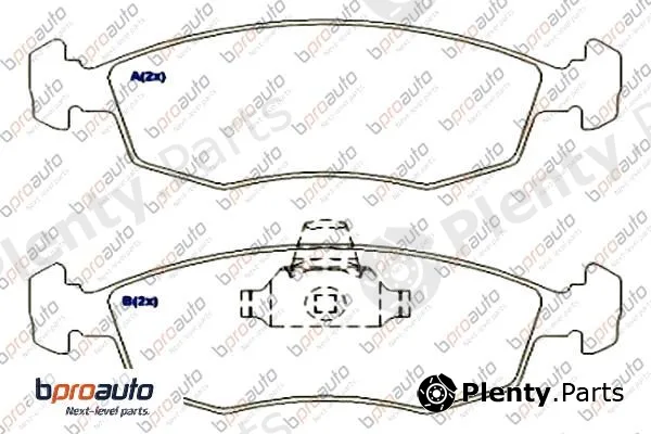 Bproauto 1BP30870AA — Brake Pad Set, disc brake