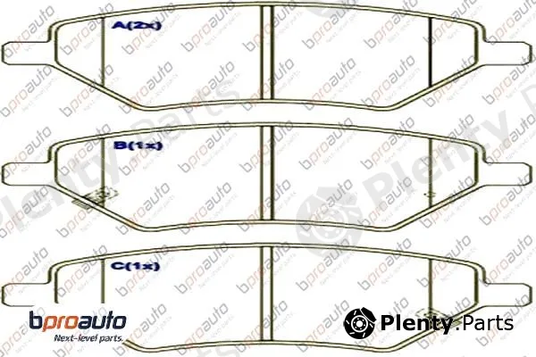 Bproauto 1BP30980AA — Brake Pad Set, disc brake