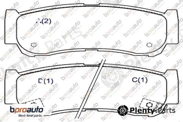 Bproauto 1BP31049AA — Brake Pad Set, disc brake