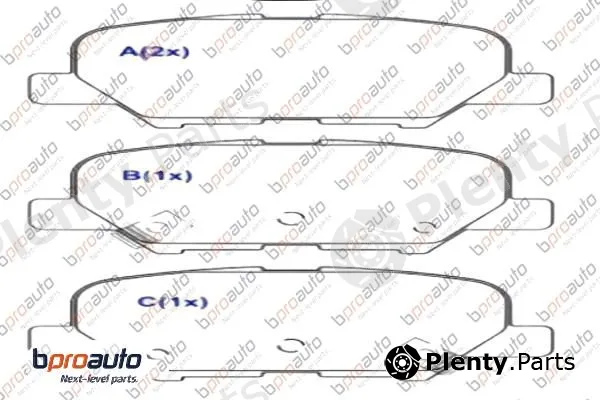 Bproauto 1BP31024AA — Brake Pad Set, disc brake