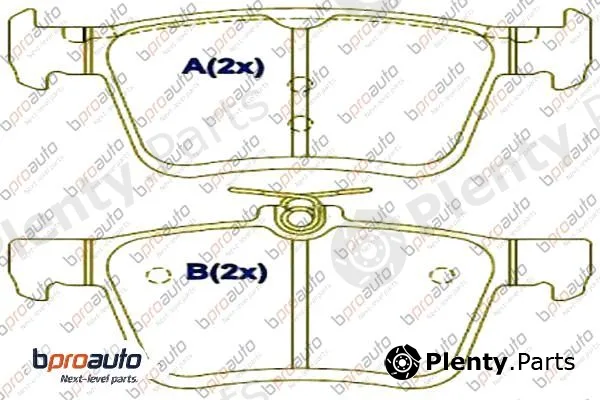 Bproauto 1BP30988AA — Brake Pad Set, disc brake