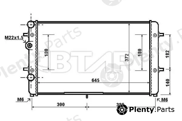 Btap BVE908-012 — Water Tank, radiator