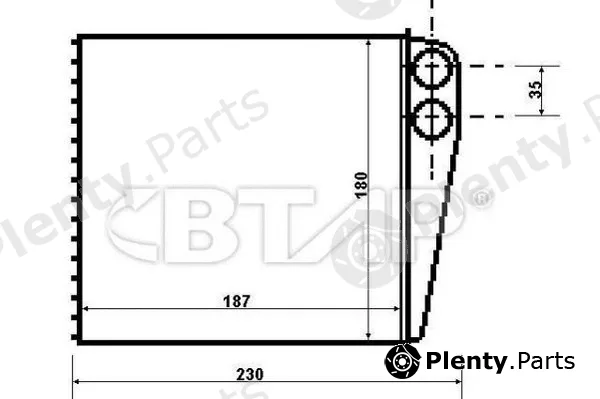 Btap BVC814-284 — Heat Exchanger, interior heating