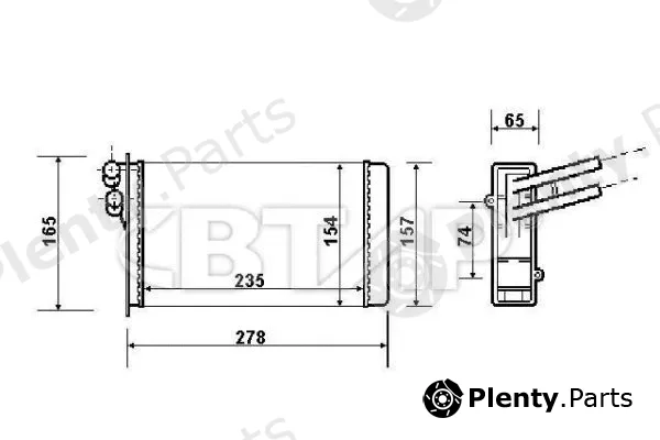 Btap BVC814-005 — Heat Exchanger, interior heating