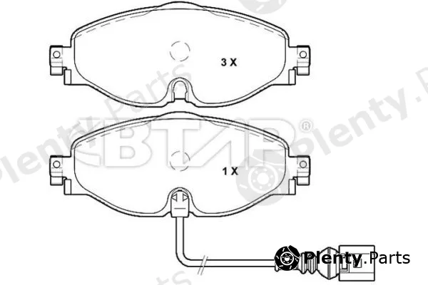 Btap BVC206-048 — Brake Pad Set, disc brake