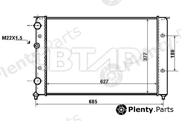 Btap BVE908-042 — Water Tank, radiator