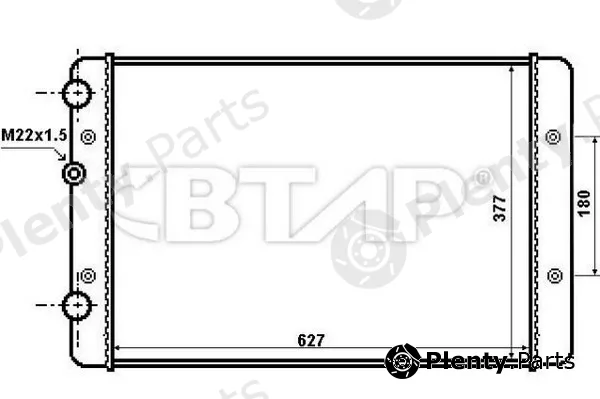 Btap BVE908-043 — Water Tank, radiator