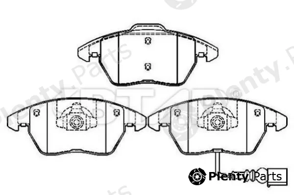 Btap BVC206-015 — Brake Pad Set, disc brake