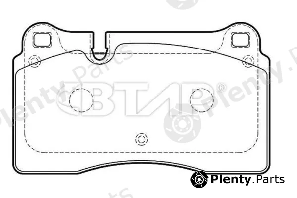 Btap BVC206-058 — Brake Pad Set, disc brake
