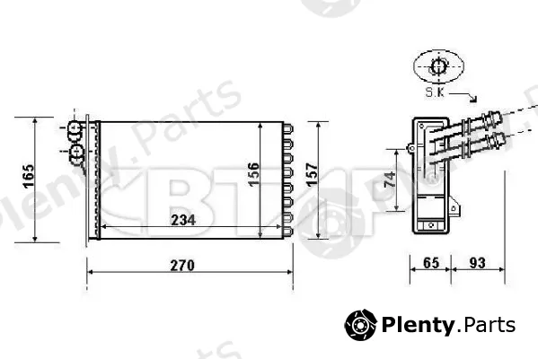 Btap BVC814-153 — Heat Exchanger, interior heating