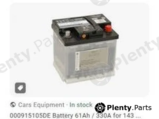 ZPY 000915105DE — Starter Battery