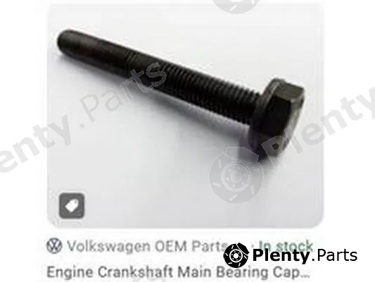 ZPY N90130001 — Bolt, crankshaft mounting bracket