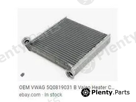 ZPY 5Q0819031 — Heat Exchanger, interior heating