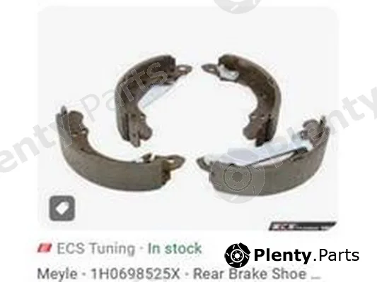 ZPY 1H0698525X — Brake Shoe