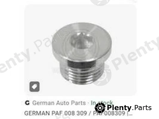 ZPY PAF008309A — Screw Plug, oil sump