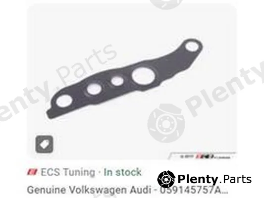 ZPY 059145757P — Gasket, oil inlet (charger)