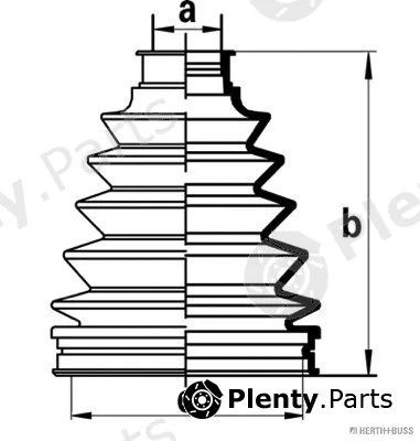 Herth+Buss Jakoparts J2862023 — Bellow Kit, drive shaft