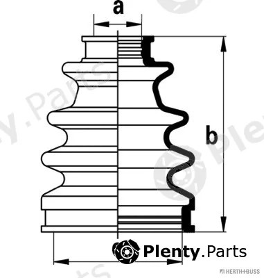 Herth+Buss Jakoparts J2882008 — Bellow Kit, drive shaft